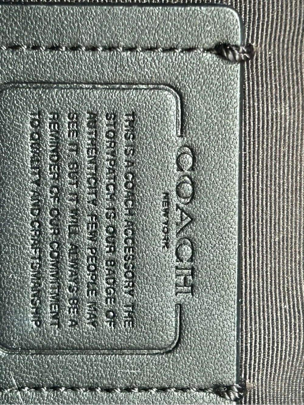 Coach Black Leather Belt Bag with Front Pocket - Picture 11 of 11